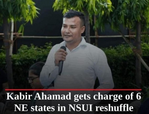 Congress Party Appoints New NSUI Incharge for Tripura and Northeast Congress Party Appoints New NSUI Incharge for Tripura and Northeast